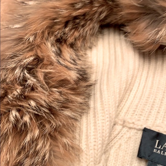 Ralph Lauren zip front sweater with coyote trim - Picture 5 of 5